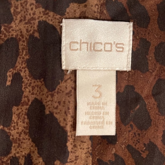 CHICO’S NWOT Size 3 (16-18) Faux Fur Vest Animal Print Lining • Super Soft • - Picture 6 of 15